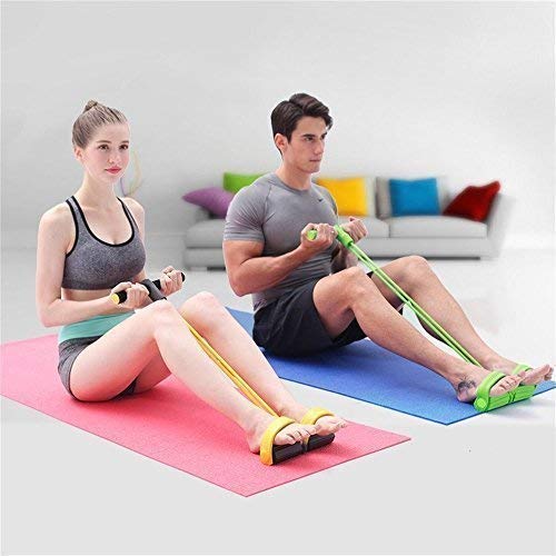 Foot Pedal Resistance Band Elastic Sit-Up Pull Rope