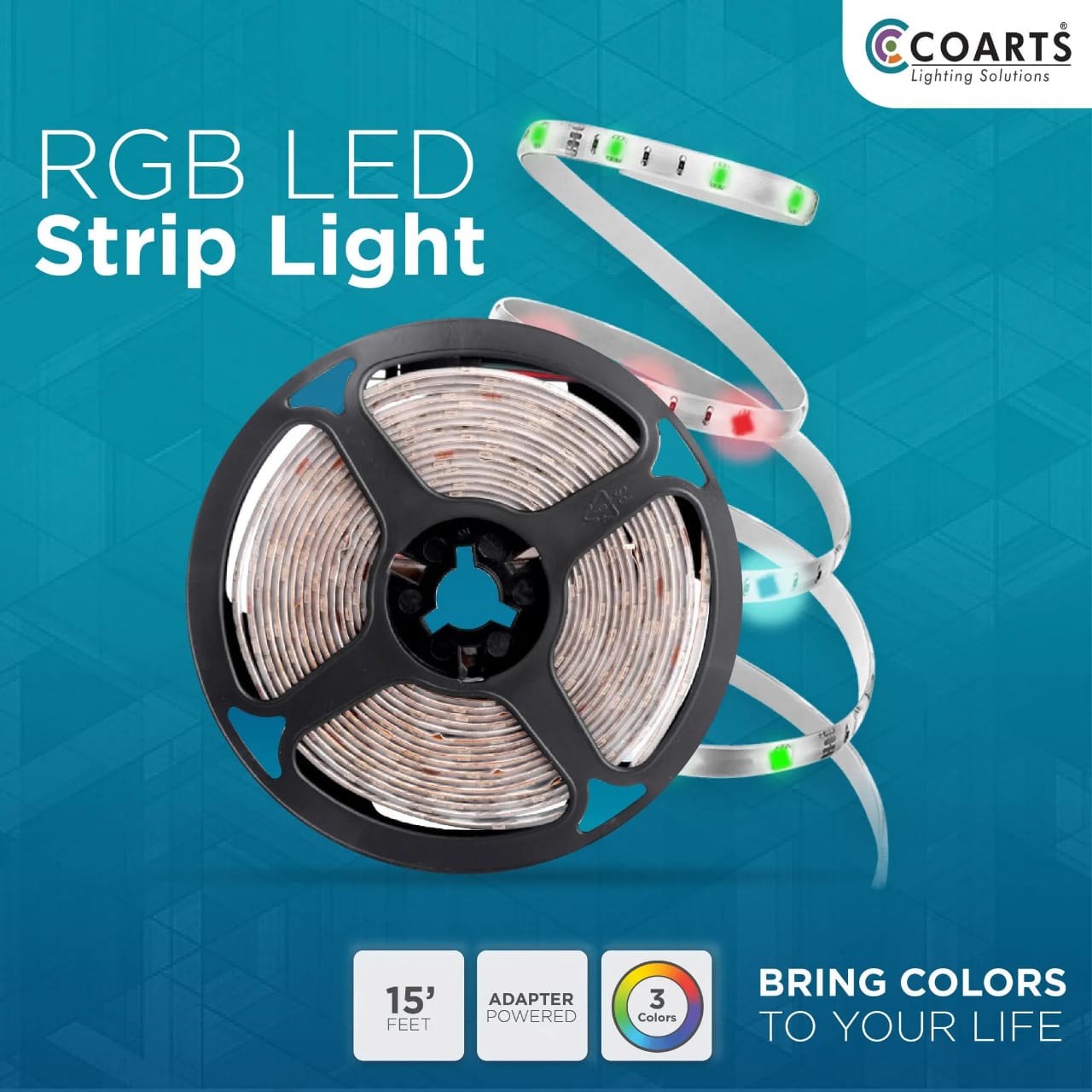RGB LED Strip Light 16FT | Color Changing Light Strip with Remote & App Control