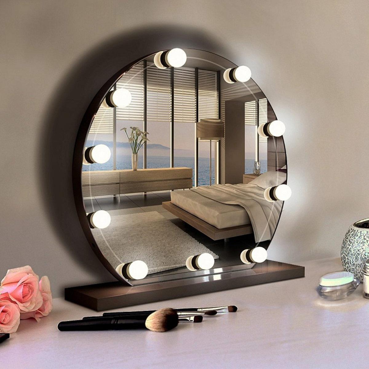 Vanity Mirror Lights - USB Vanity Lights Makeup Lighting 10 Dimmable Light Bulbs