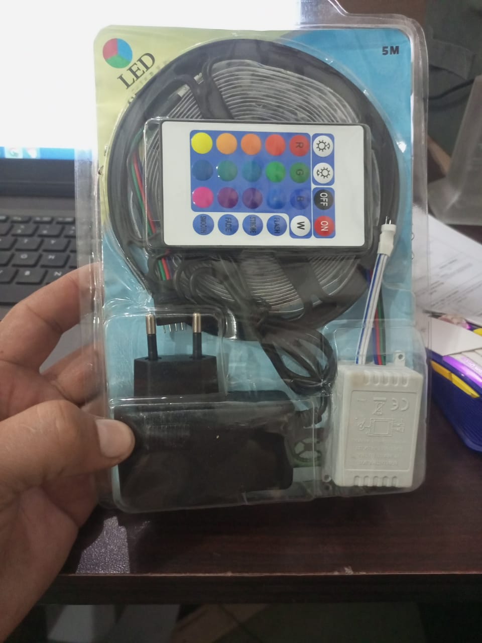 RGB LED Strip Light 16FT | Color Changing Light Strip with Remote & App Control