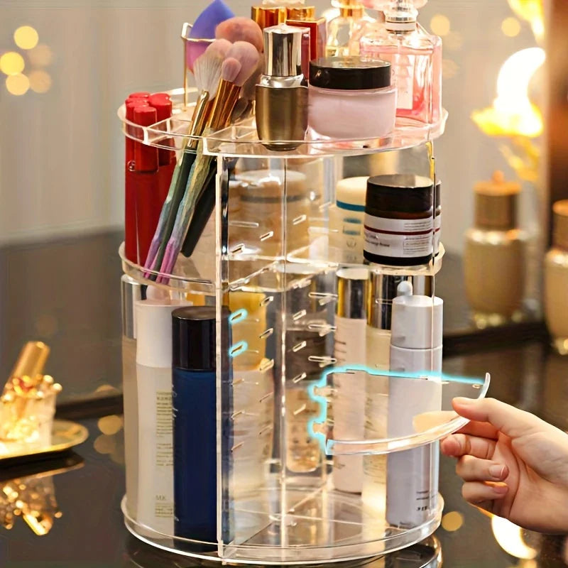 360° Rotating Acrylic Makeup Organizer