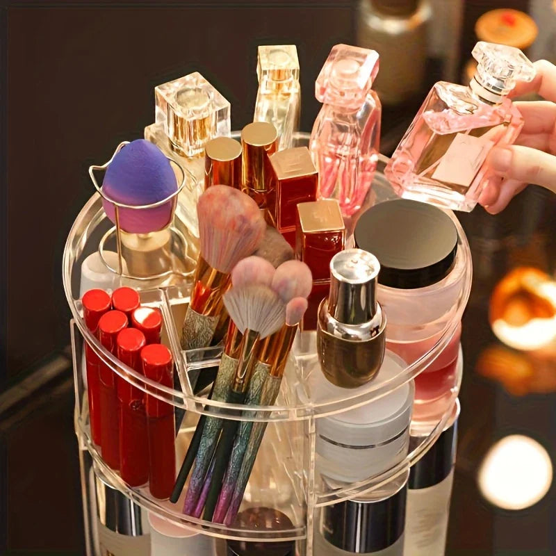 360° Rotating Acrylic Makeup Organizer
