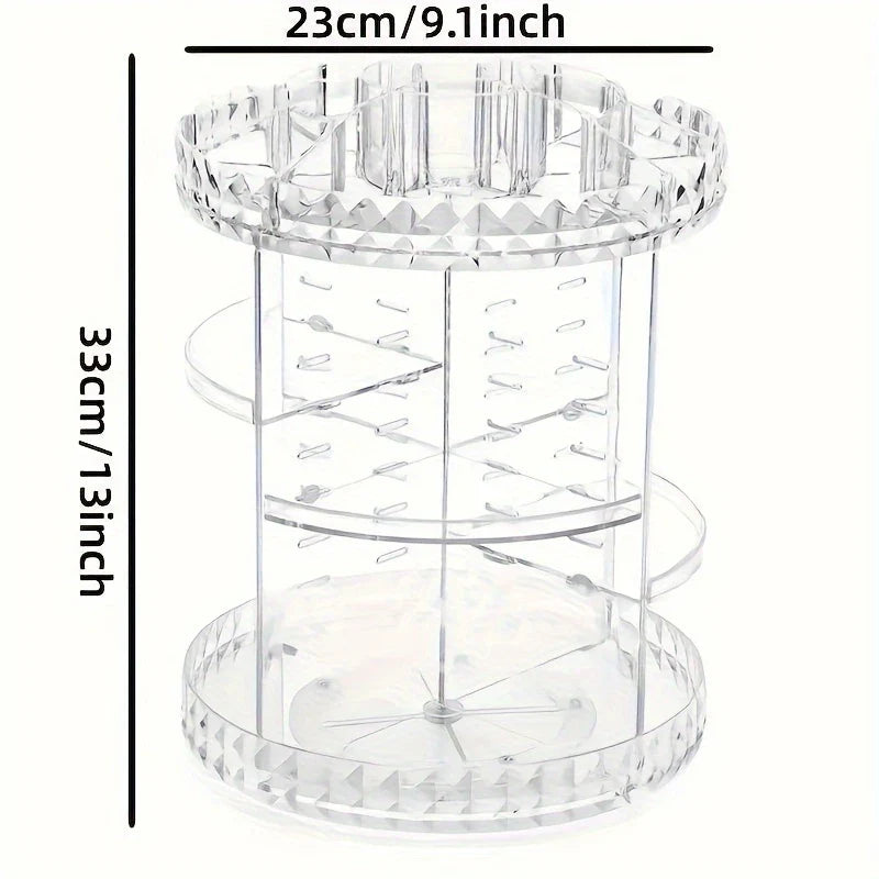 360° Rotating Acrylic Makeup Organizer