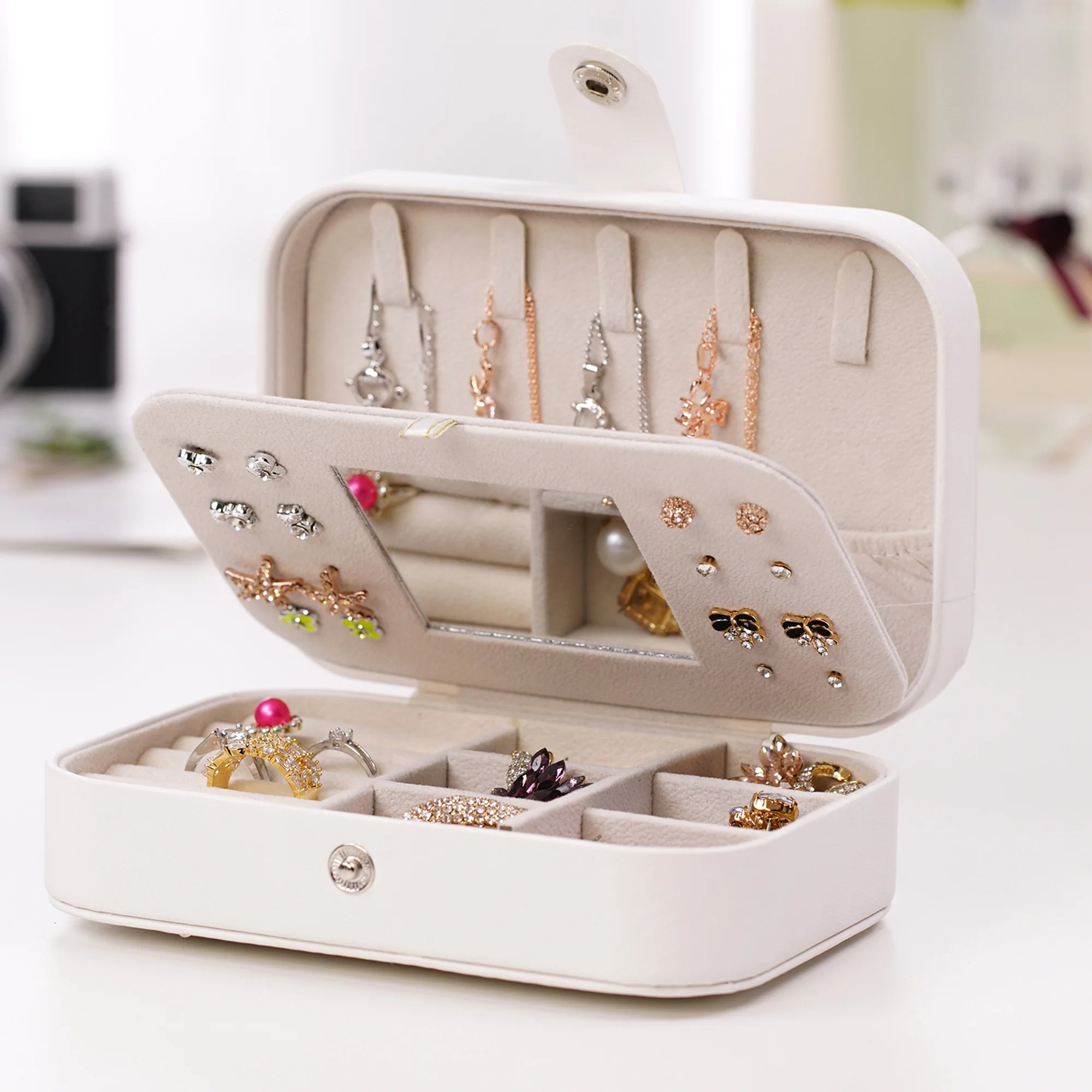 Portable Jewelry Organizer Box